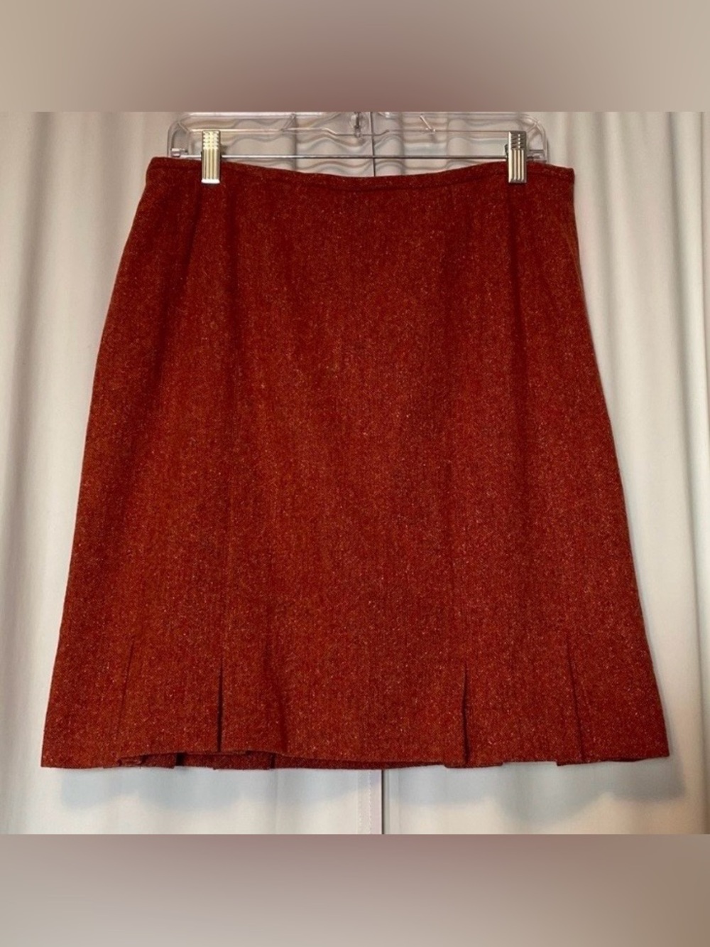 Talbots A-Line Skirt in Rich Rust
